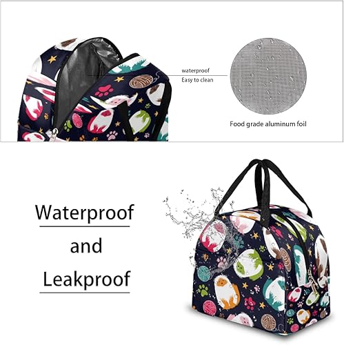 Miniatura 4 de Paws Star Lunch Bag Insulated Lunch Box for Men Women Lunch Tote Bag Leakproof Meal Prep Bag Cute Lunchbag Lunchbox Colorful Pets Lunch Bags for Work