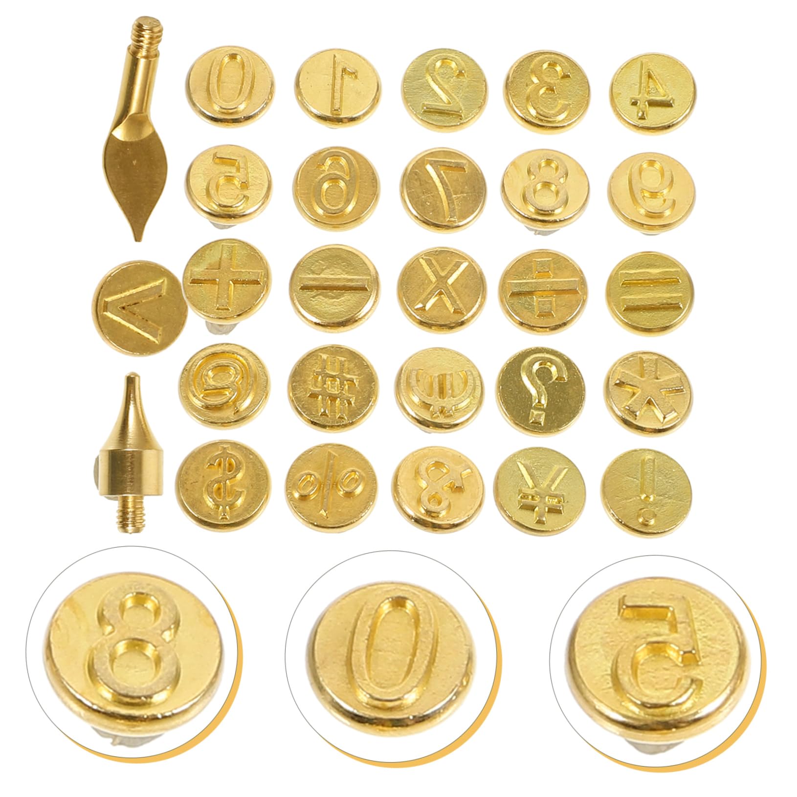 HOMSFOU 2 Set Punte per Pirografia Numerate Kit Strumenti per Incisione e Creazioni per Fai da Te Accessori per creatività e Progetti Unici
