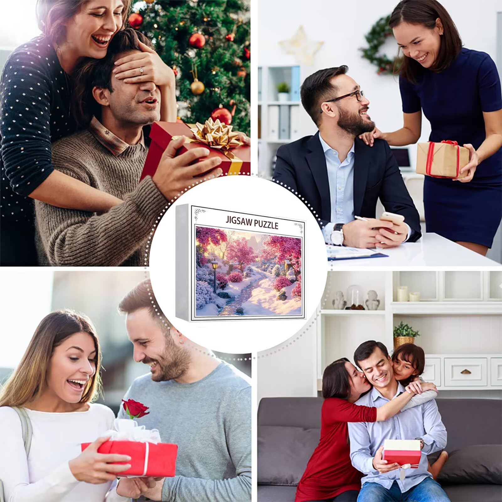 Puzzle 3000 elementów Zimowe puzzle dla dorosłych Krajobraz 122 x 81 cm Unikalne Rzemiosło Klasyczne 3D Drewniana układanka do rodzinnych gier aktywnych, układanka zrób to sam do dekoracji ścian domu