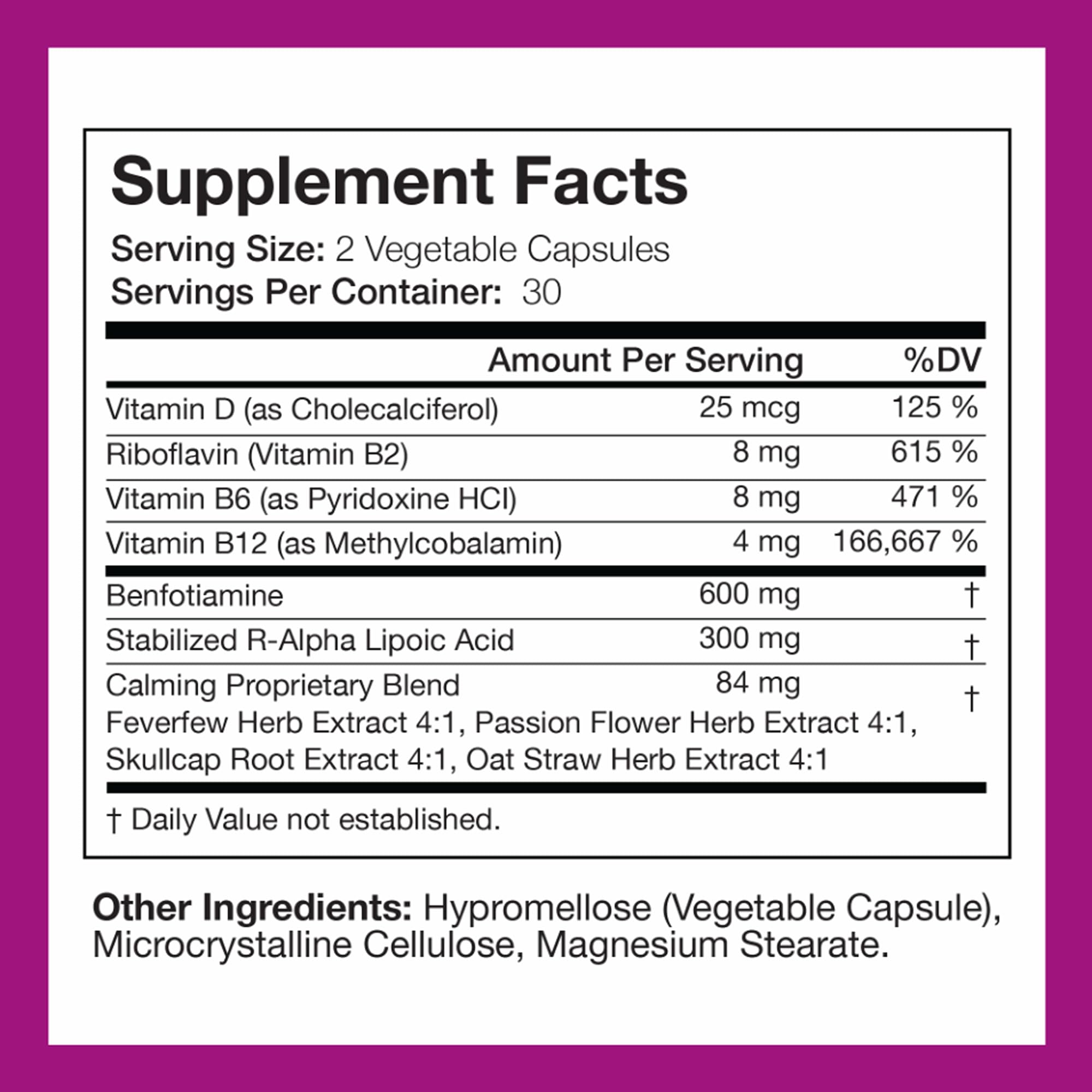 NERVE RENEW Advanced Nerve Support Supplement - 300mg Stabilized R-Alpha Lipoic Acid, Vitamin B Complex, Benfotiamine, Herbs for Fast-Acting Support - 60 ct — Amazon image 2