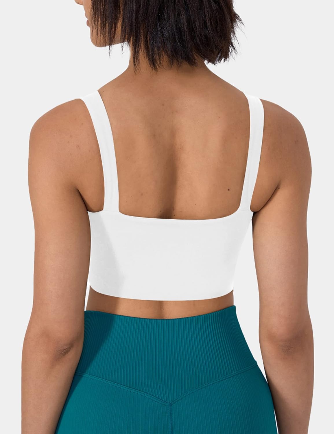 cailami Women's Sexy Sleeveless Deep V Neck Cropped Tank Tops Front Knot Twist Crop Top - Image 2