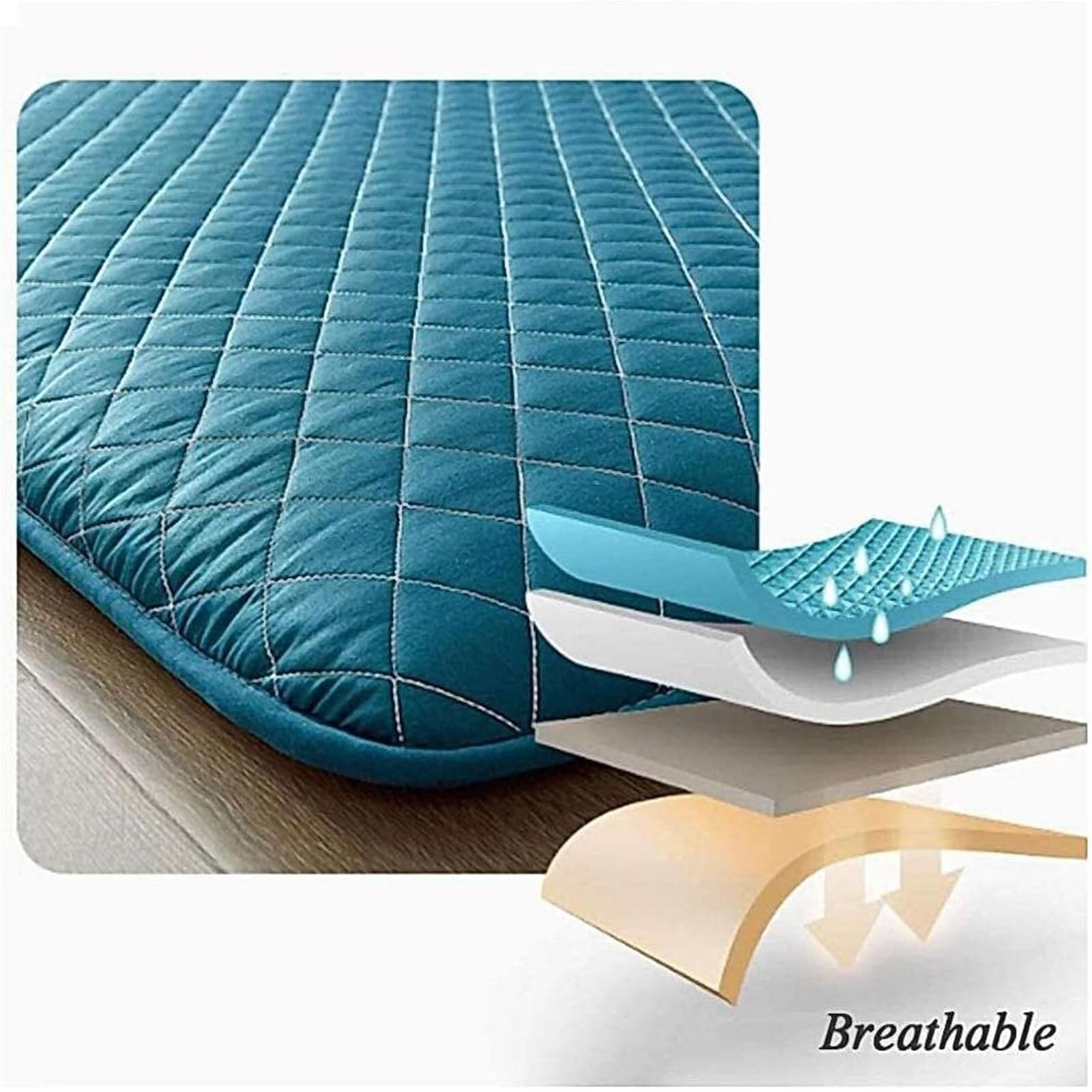 Colchón Plegable, Colchoneta para Dormir En El Suelo De Tatami, Colchón De Futón Portátil Grueso, Colchoneta para Dormir De Tamaño Completo, Tumbona para Invitados para Sofá De Camping