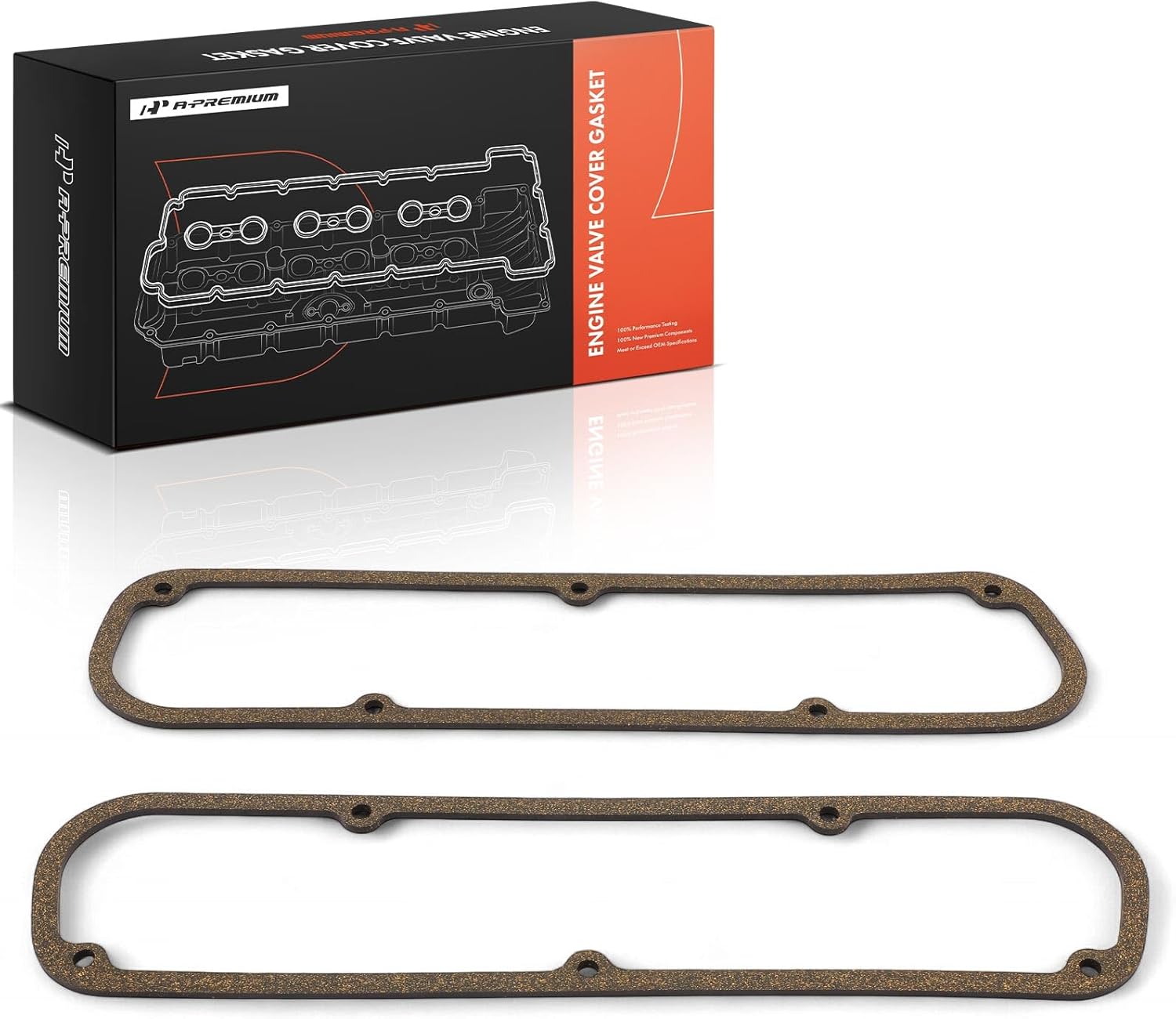 A-Premium Engine Valve Cover Gasket Set Compatible with Dodge Charger, Dart, Dakota, Aspen, B100 B150 B200 B250, Coronet, D100, Diplomat, Magnum & Chrysler Town & Country, New Yorker & Plymouth Scamp