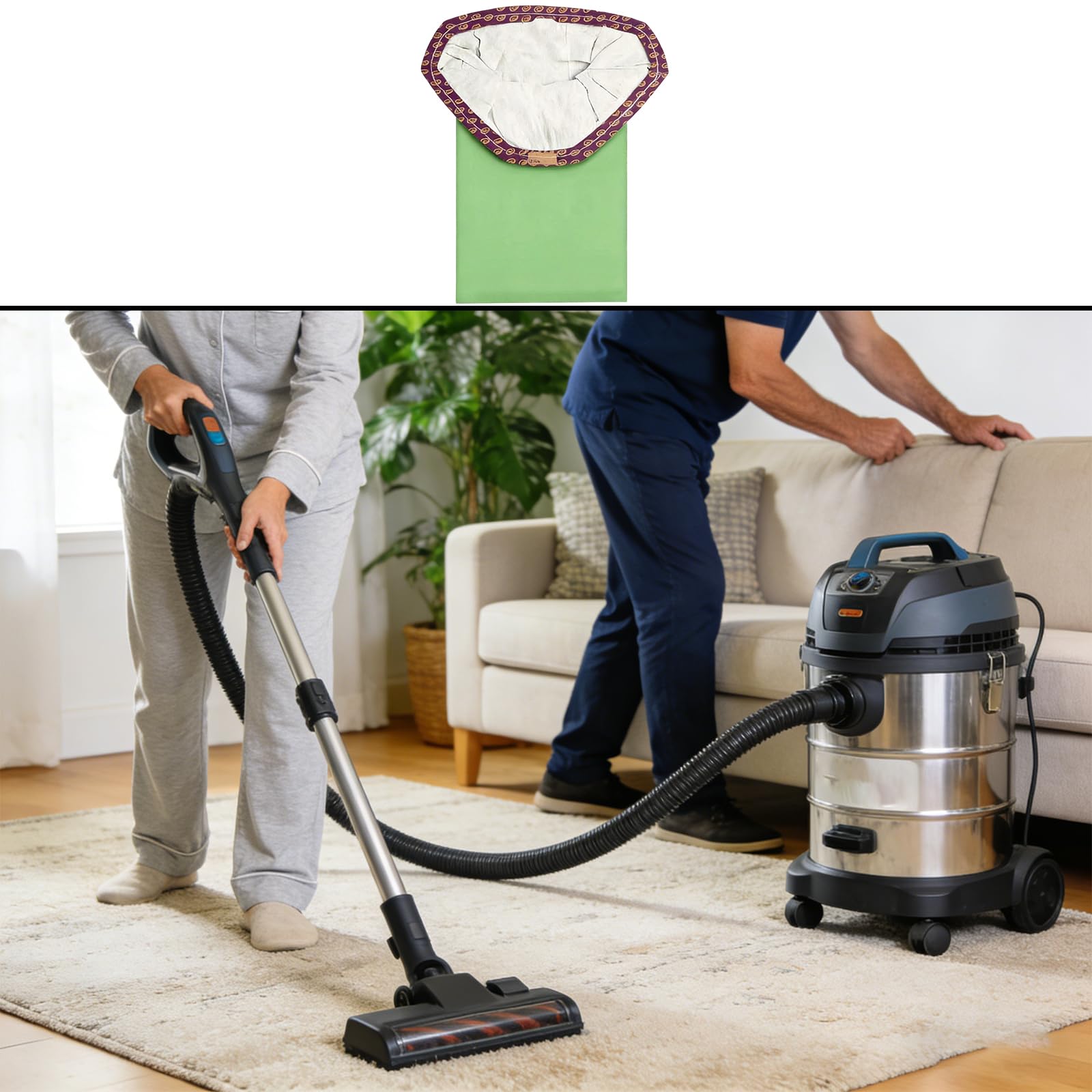 Lot de 24 sacs filtrants pratiques pour aspirateur 107314 6QT