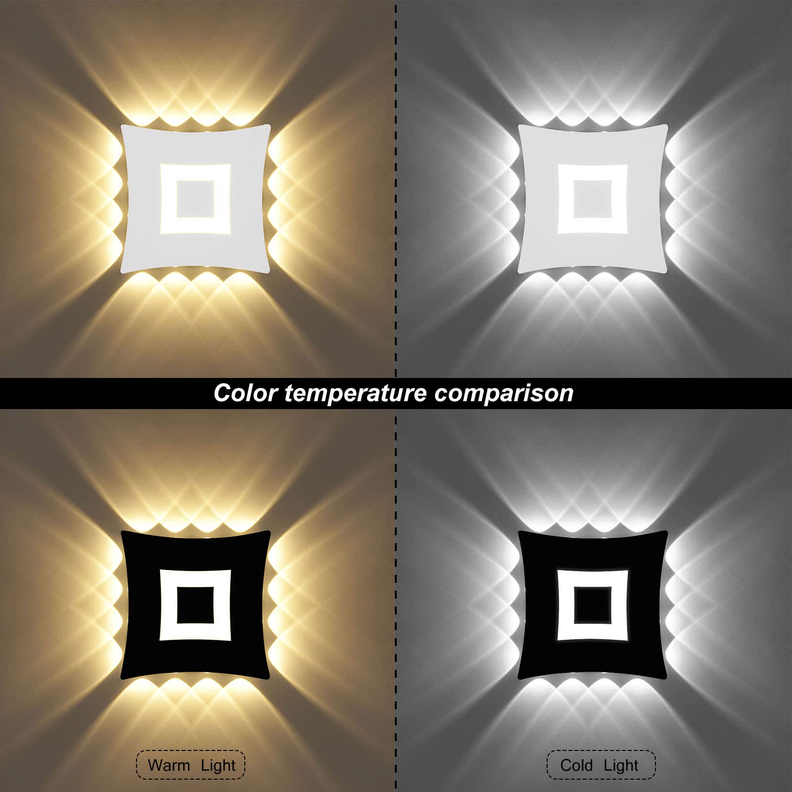 KAWELL 22W Modern Wandlampe LED Wandleuchte Up Down LED Wandbeleuchtung