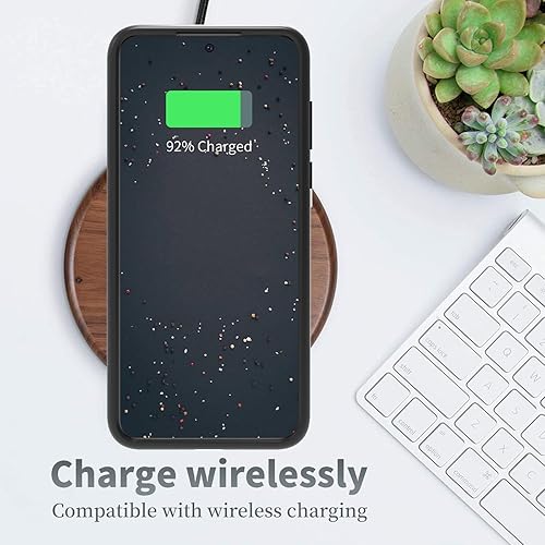 Miniatura 7 de Funda para Samsung Galaxy A13 5G con protector de pantalla, funda delgada para teléfono con diseño de flores silvestres, mariposa y vidrio templado,