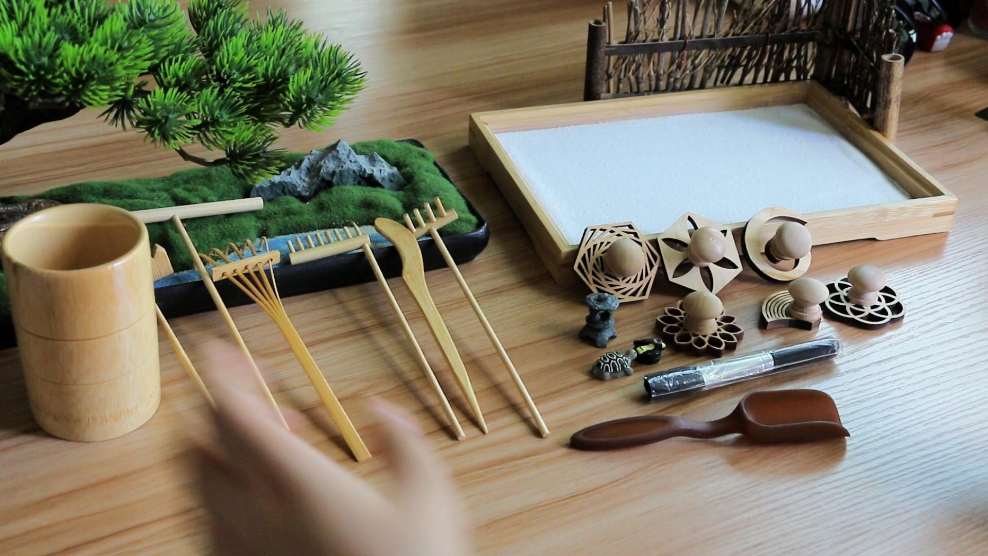 置物 hpdeco Amazon.com: Zen Garden Rake Stamp Tools - Meditation Rock Sand