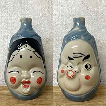 おかめ☆ひょっとこ陶器 Amazon｜おかめひょっとこ 徳利 陶器 花瓶 壺｜徳利 オンライン通販