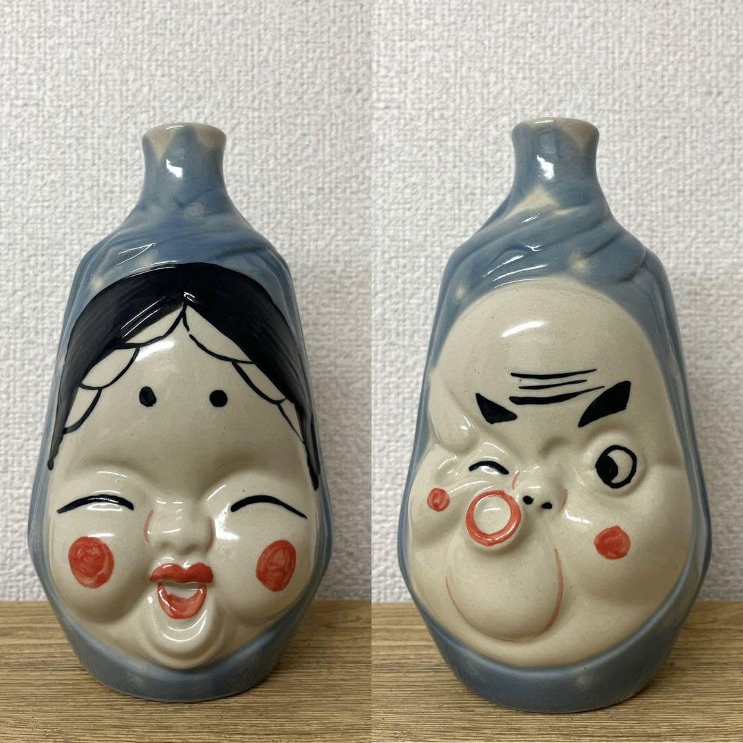 【レトロ】大きなひょっとこ壺　陶器　　瓶　かめ　希少 レトロ】大きなひょっとこ壺 陶器 瓶 かめ 希少 レトロ】大きな