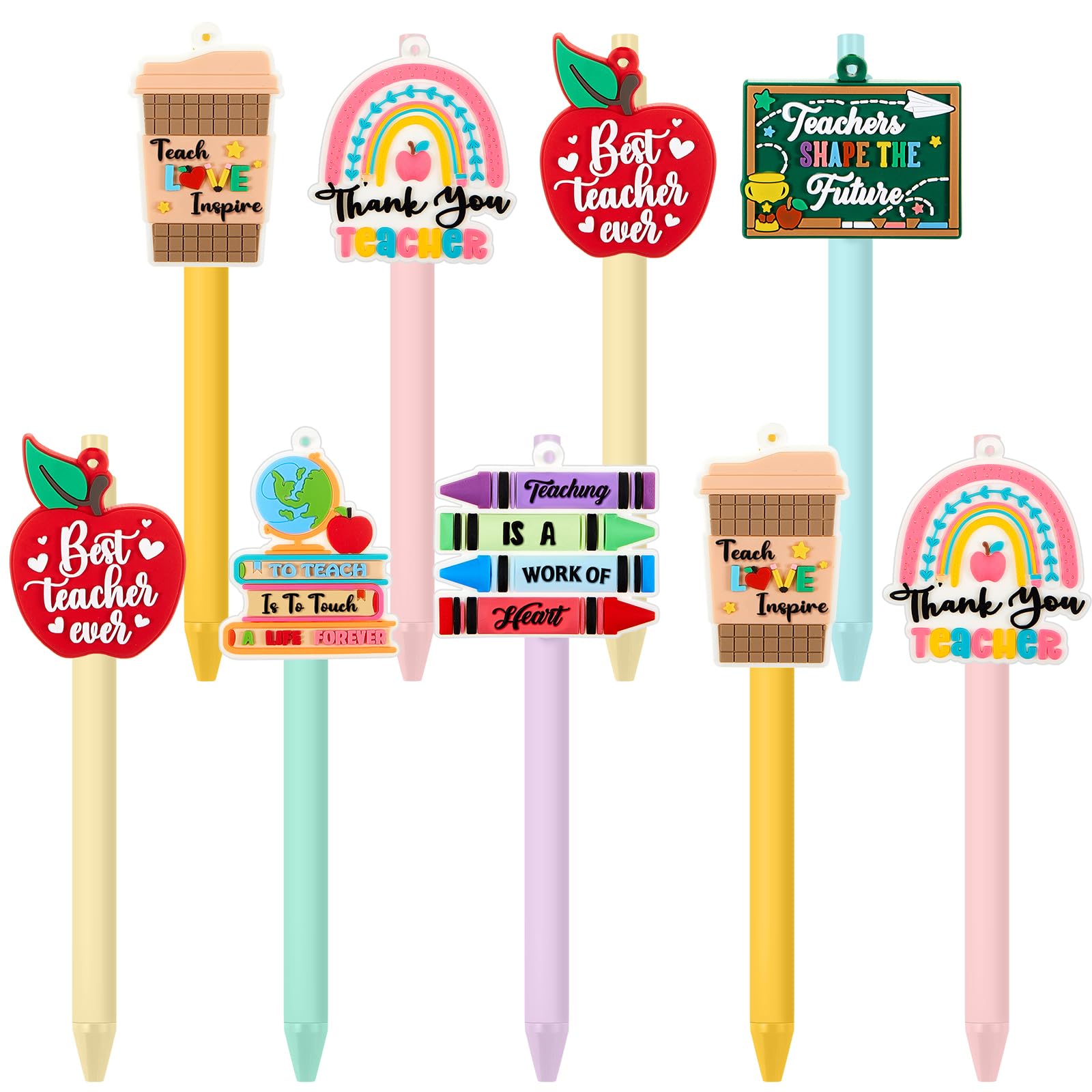 Snapklik.com : ReliThick 9 Pcs Back To School Teacher Gift Pen Bulk ...