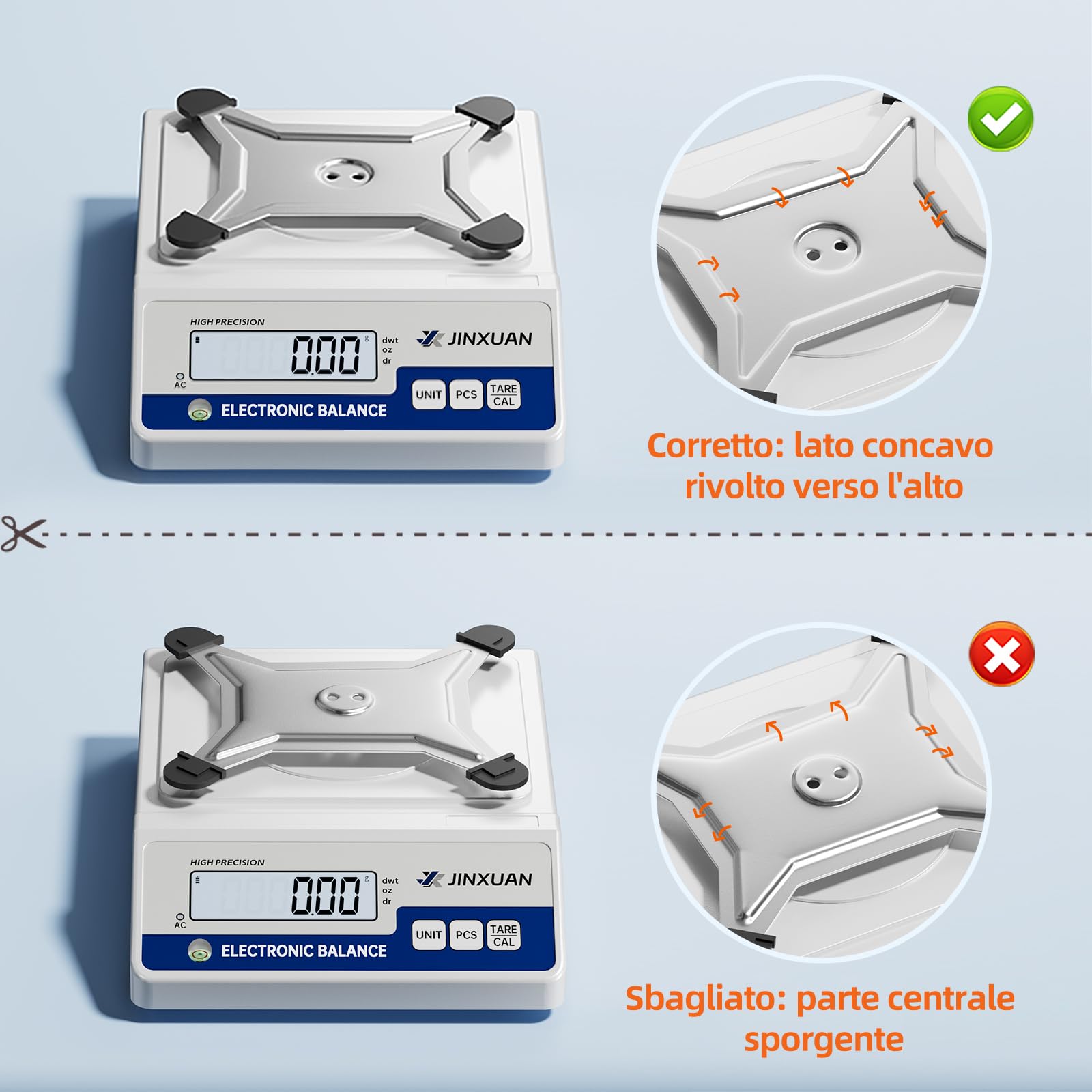 Bilancia da laboratorio, 1000 g x 0,01 g, bilancia analitica di precisione, bilancia digitale per gioielli, con una precisione di 0,01 g