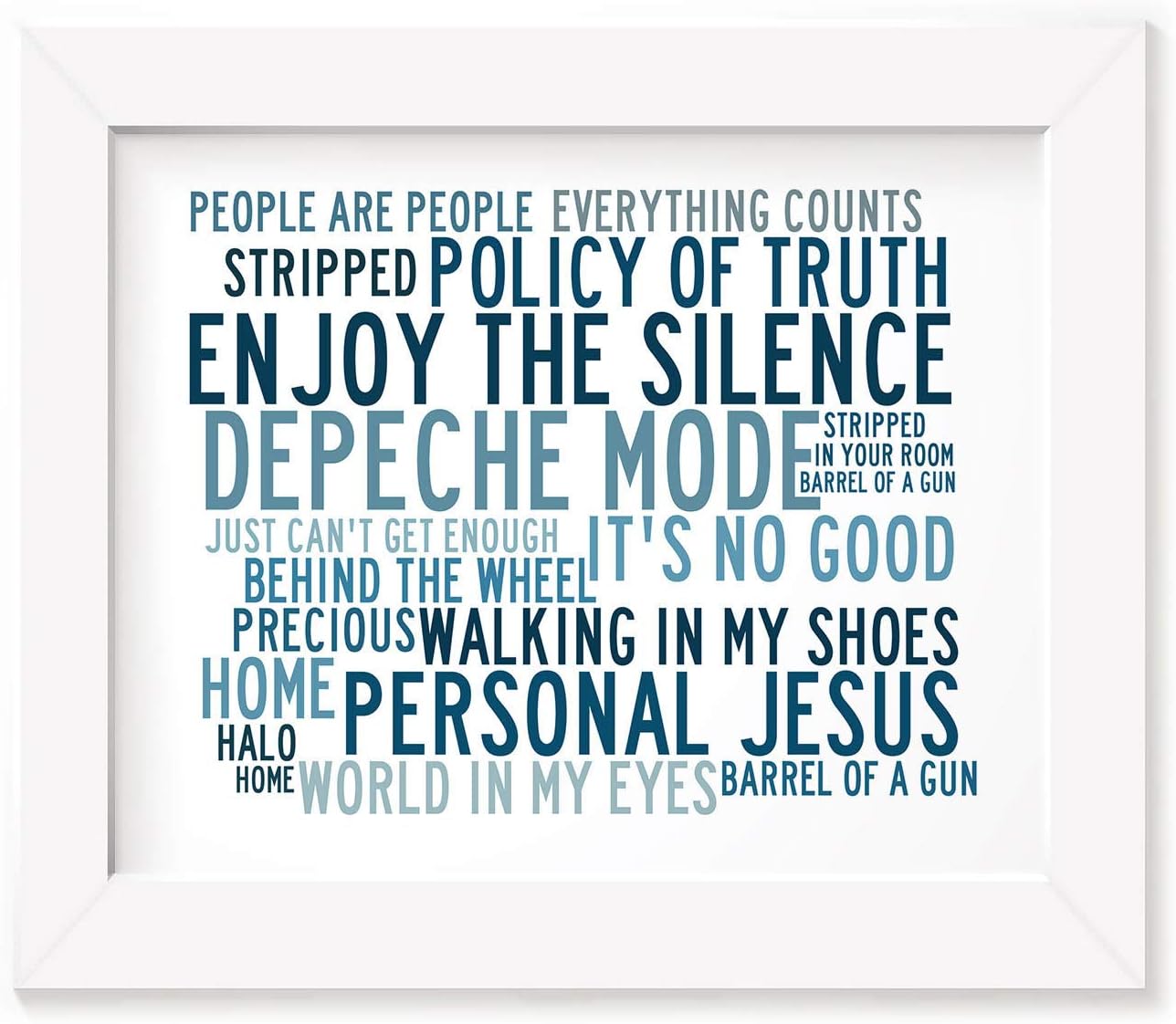 Depeche Mode Poster Framed Gifts A4 Print Greatest Hits Violator Singles Box Set Cd Photo A3 Song Lyrics Art