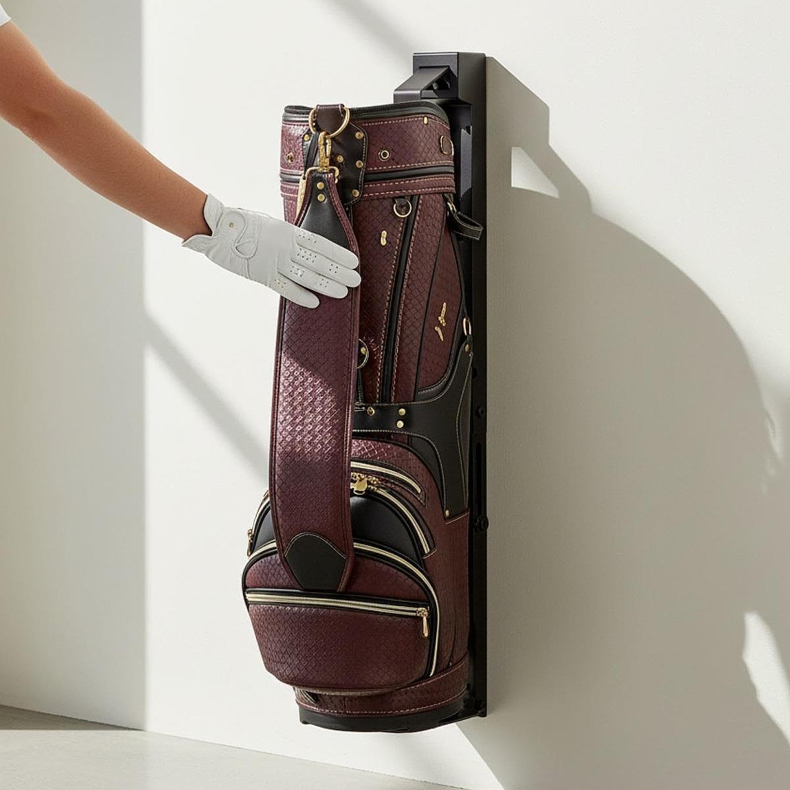 Golftaschen Aufbewahrungsständer, Verstellbarer Präsentationsständer für Übungs Oder Wohnzimmer