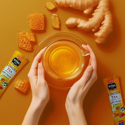 Miniatura 4 de Eastern Vital Ginger With Honey Instant Tea 10 sobres - Digestión saludable, té de hierbas, agradable calentamiento