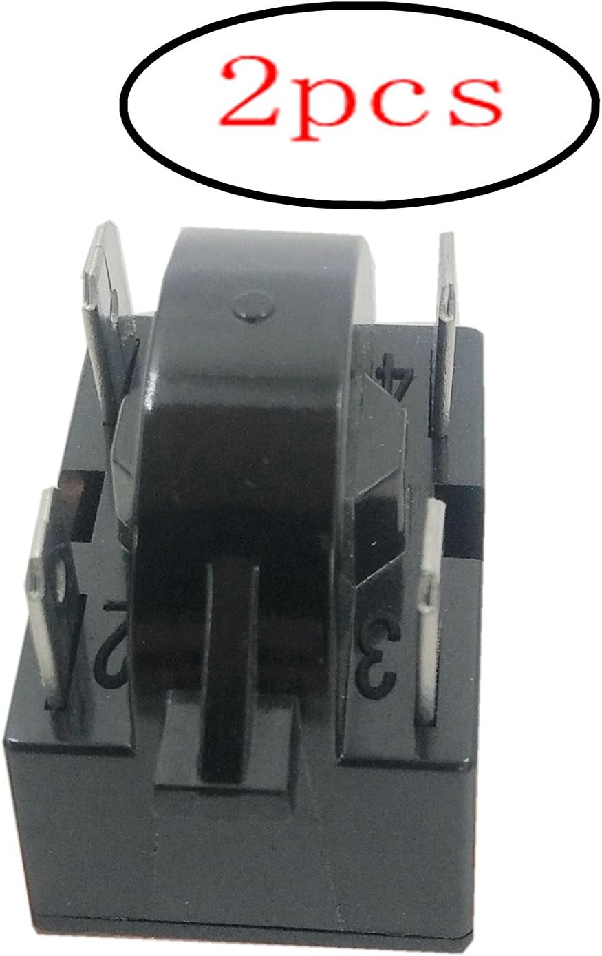 Plastic Shell 22 Ohm 4 Terminals 1/6HP Refrigerator PTC Starter Relay 2pc/pack