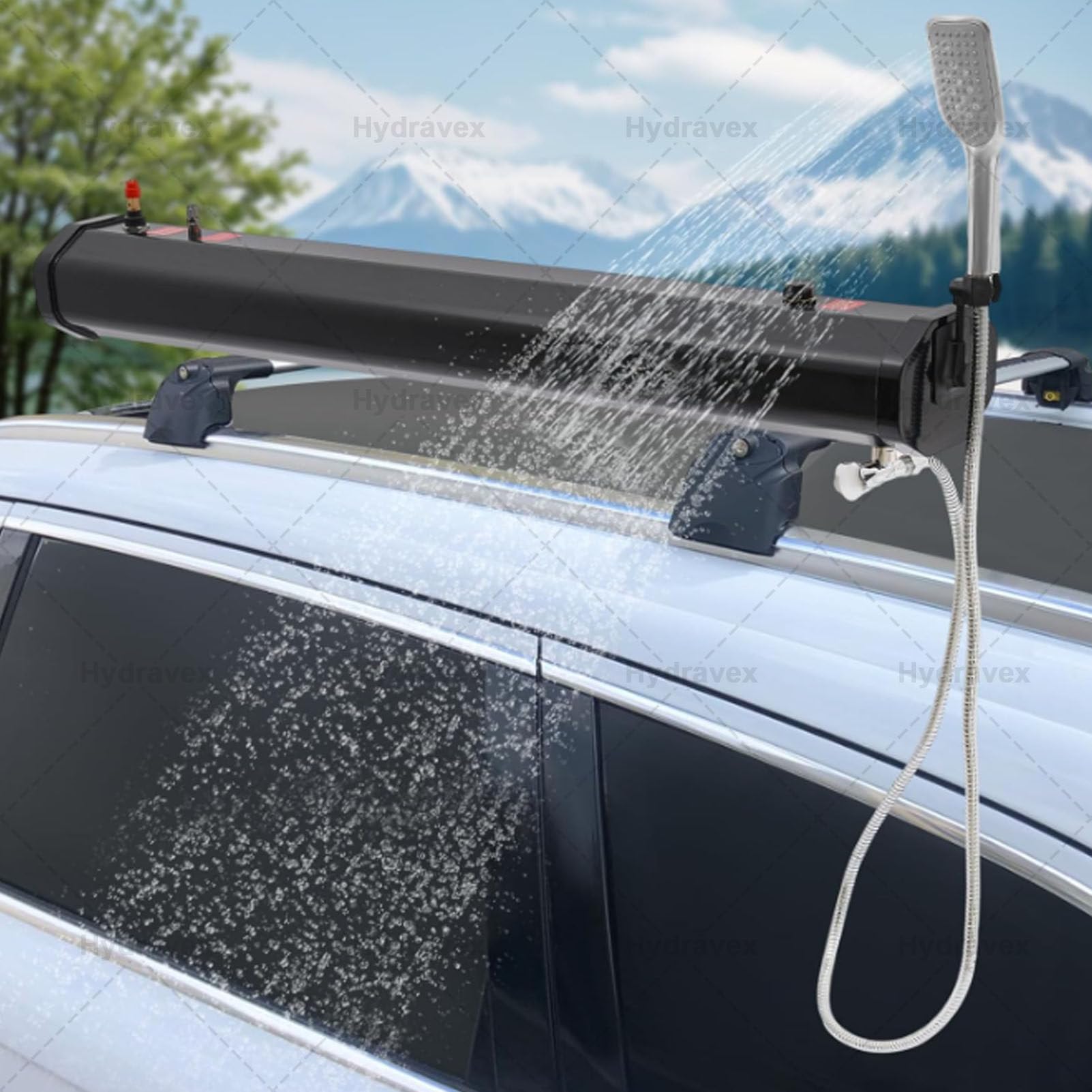 Doccia solare portatile, soffione da campeggio con custodia, ideale per escursioni, lavaggio auto, pulizia animali domestici e attività in spiaggia, capacità 20 l