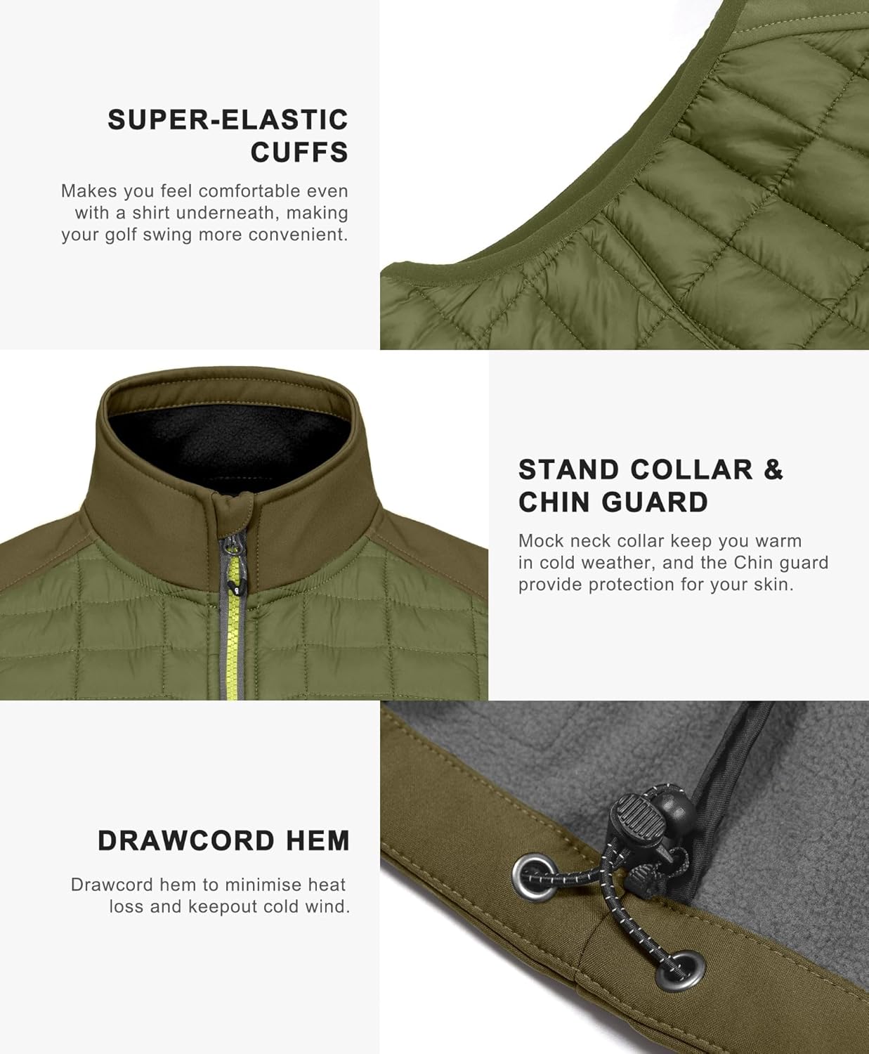 Little Donkey Andy Men’s Lightweight Puffer Vest, Warm Outdoor Sleeveless Jacket for Golf Hiking Running - Image 2