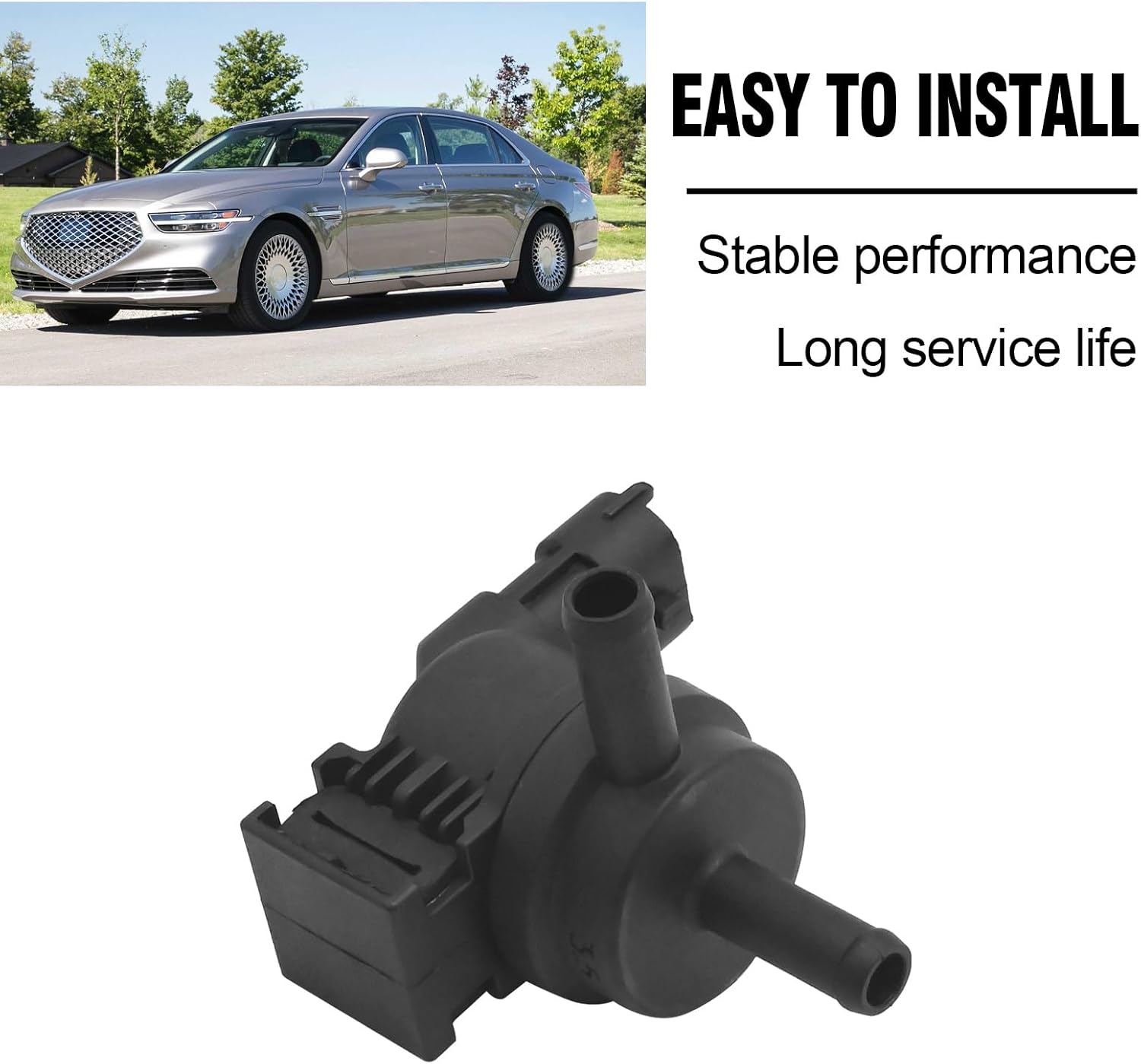 Vapor Canister Purge Solenoid Replacement for Hyundai Forte K900 Soul Genesis 2014-2016 G90 2017-2020 Elantra 2011-2020 Tucson 2014-2018 G80 2017 Replaces# 289102E000