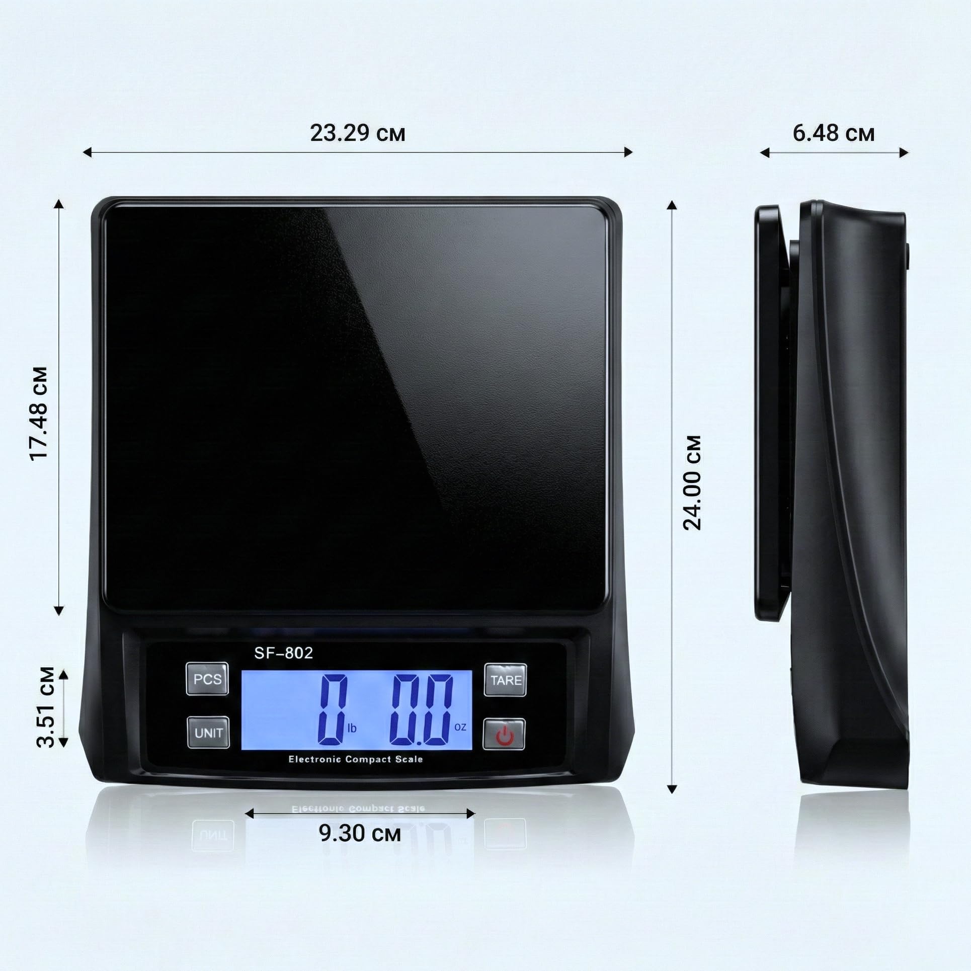 Balance Postale Numérique 30 kg, Pèse-Colis de Précision, Unités kg/lb/oz