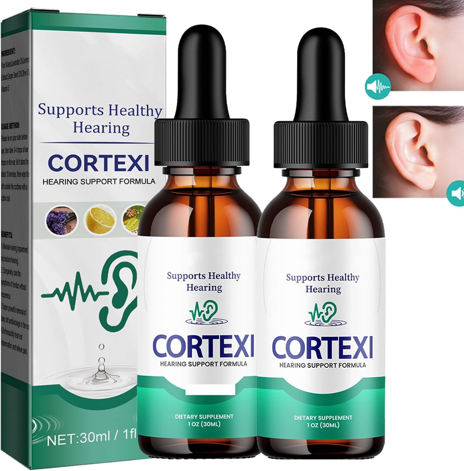 KOAHDE Ear Ringing Relief Drops,Tinnitus Relief for Ringing Ears,Tinnitus Relief Drops,Ear