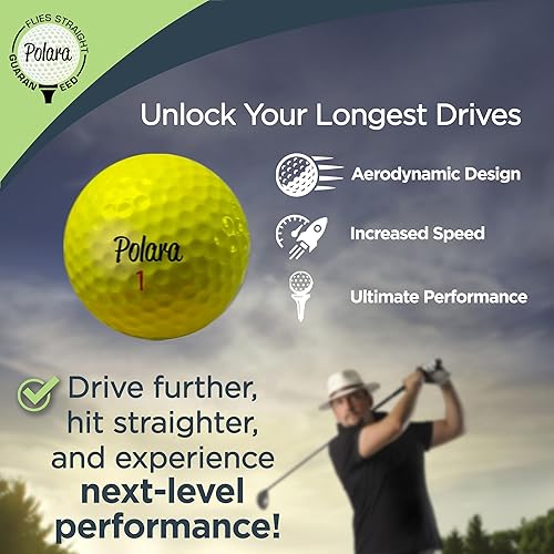 Miniatura 2 de Polara Golf Self-Correcting Golf Balls – Soft Feel, Anti-Slice & Hook Correction, Exceeds USGA Limits, Dimple Pattern, High-Performance Balls for