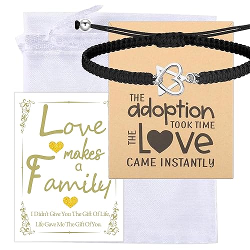 MKISHINE Adoption Gifts, Adoptive Jewelry, Adoption Symbol Charm for Stepmom