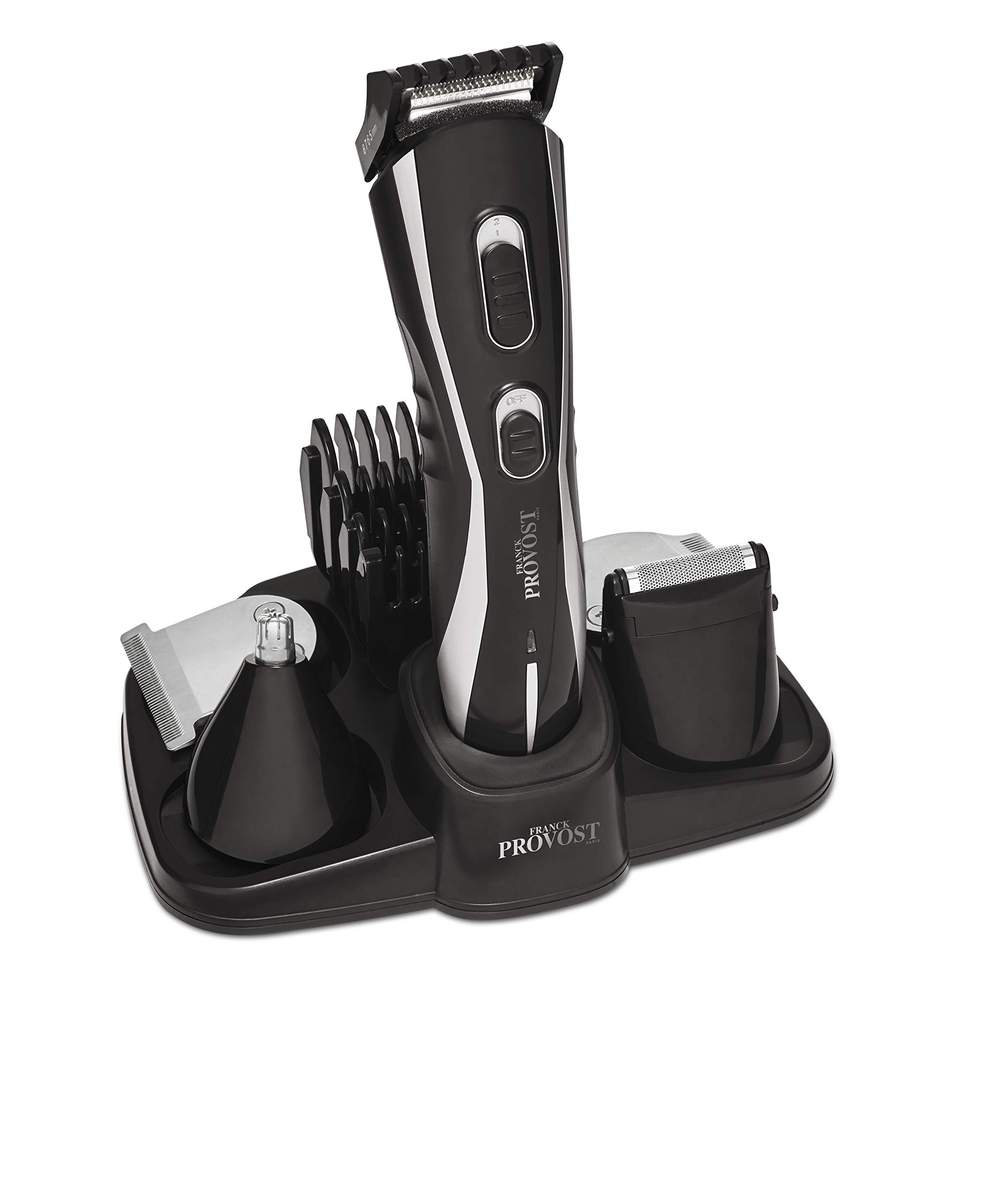 THE BARB XPERT - Tondeuse Barbe Multifonctions 5 en 1 Rechargeable - Rasoir Électrique Professionnel pour Homme - Accessoires pour Moustache, Cheveux, Corps, Nez, Oreilles et Sourcils - Trimmer Blade