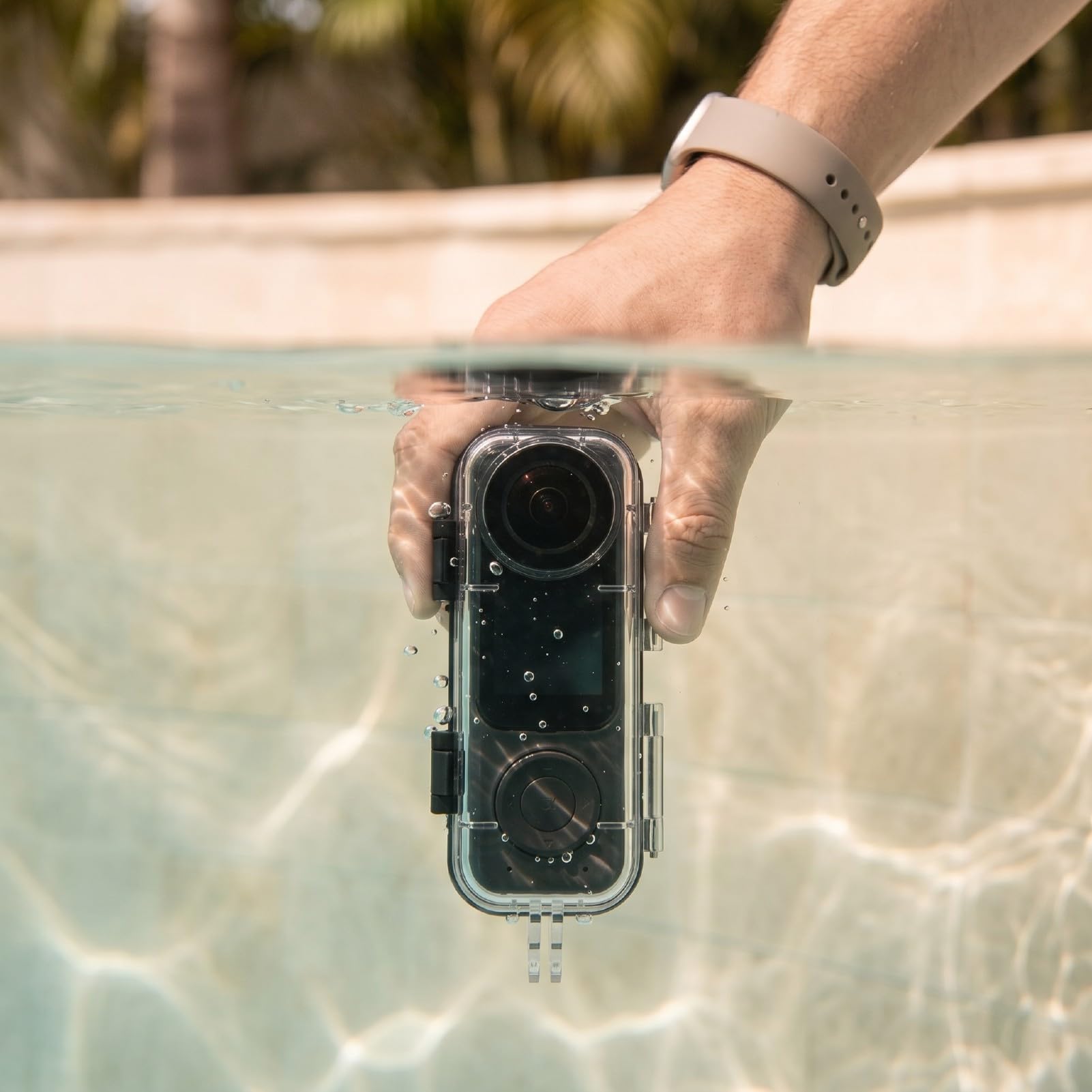 Tangxi Videocamera Subacquea 30M Videocamera Vlog 4K, Doppio Obiettivo DV | Stabilizzatore Elettronico Dell'immagine, Obiettivo Grandangolare da 130°, Schermo da 1,53 Pollici, Batteria da 2000 MAh,