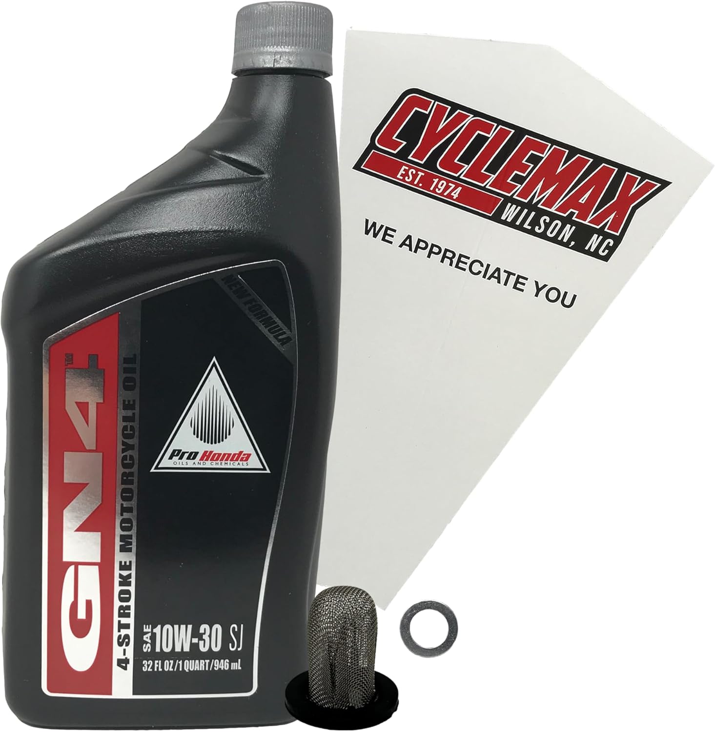 Cyclemax Standard 10W-30 Oil Change Kit compatible with 2024 Honda ADV160