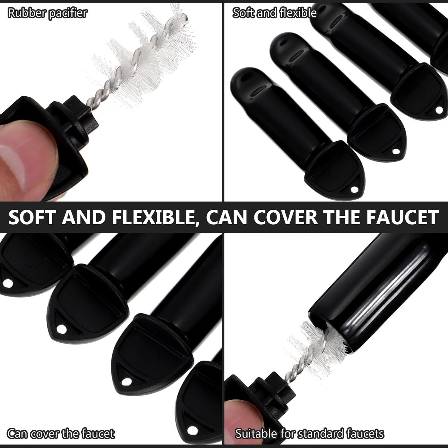 Black Plastic Beer Faucet Dust Cover Plug for Draft Lines