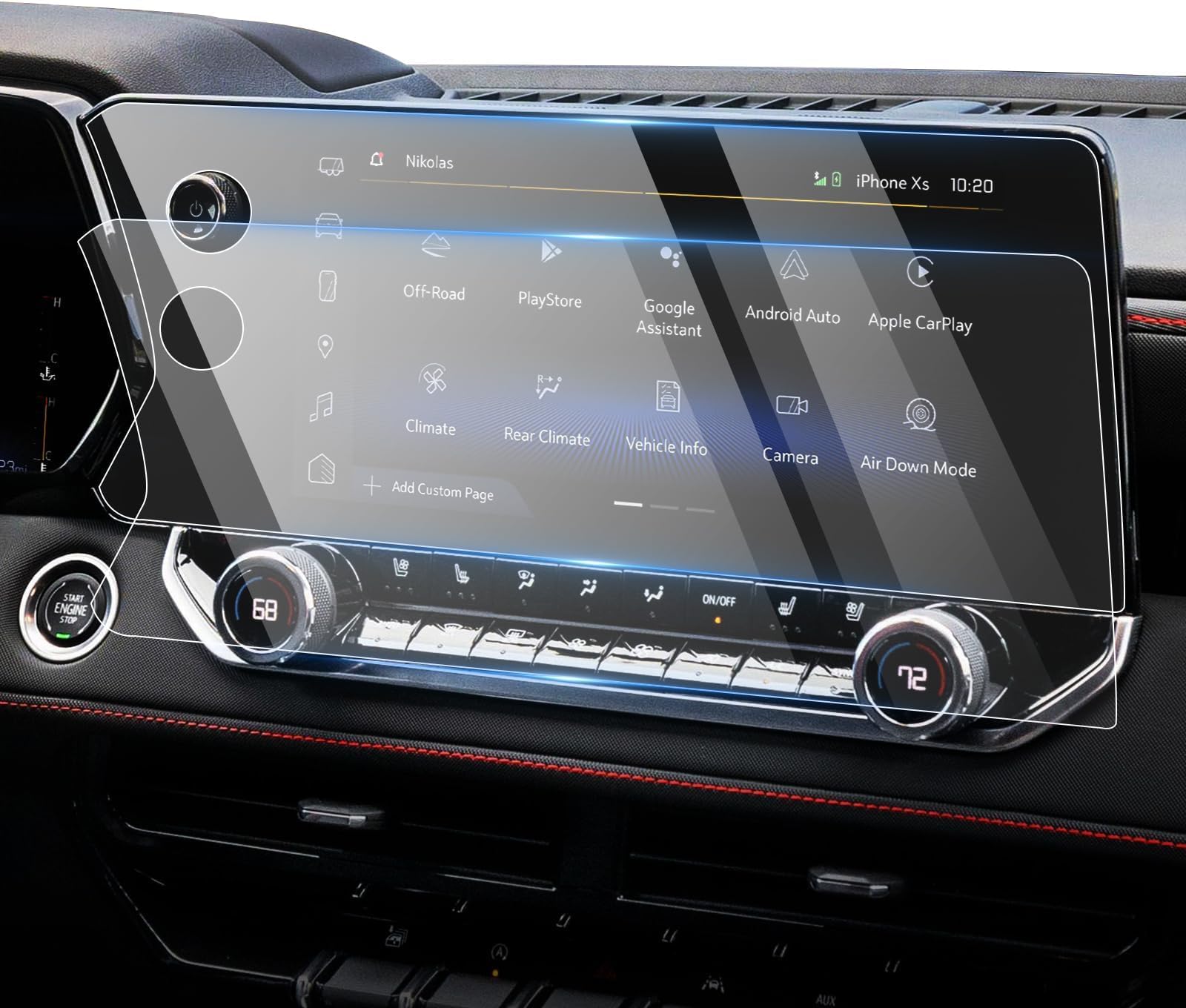 2 Pack Screen Protector for 2026 2025-2023 Chevy Colorado ZR2 Z71 /GMC Canyon AT4 /Denali /AT4X /Elevation, 11.3-Inch Touchscreen Tempered GlassScreen Cover Anti Glare Colorado Accessories