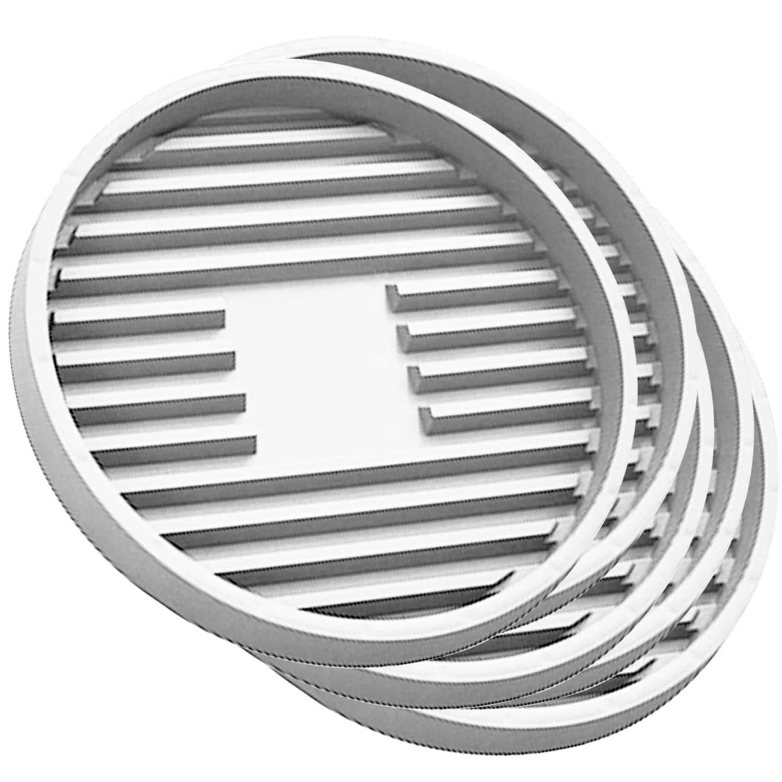 Paquete de 5 Bandejas Decorativas, Bandeja Antideslizante, Reutilizables, Aptas para Jardines de Interior y Exterior(White,36x4cm/14x2in)