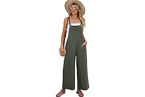 Womens Bib Casual Overalls with Multi-Pockets