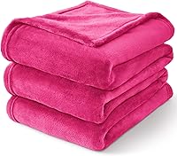 Vista 361 de BEDELITE Fleece Blanket White Throw Blanket for Couch & Bed, Luxury Plush Cozy Fuzzy Blanket 50" x 60", Super Soft Warm Lightweight Throw Blanket