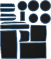 Vista 22 de CupHolderHero Compatible con accesorios Jeep Wrangler JK 2011-2017, insertos interiores antideslizantes antipolvo, tapetes de revestimiento