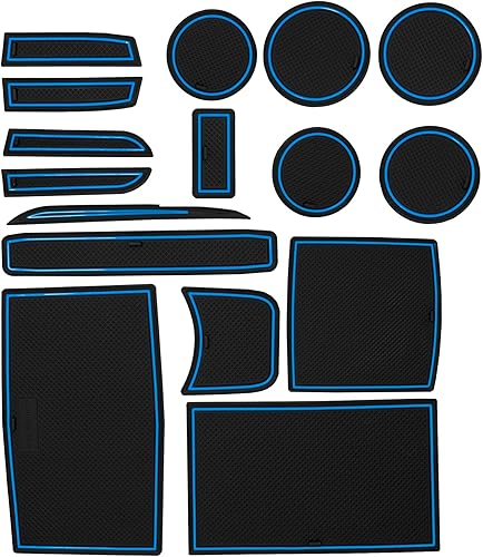 Miniatura 22 de CupHolderHero Compatible con accesorios Jeep Wrangler JK 2011-2017, insertos interiores antideslizantes antipolvo, tapetes de revestimiento