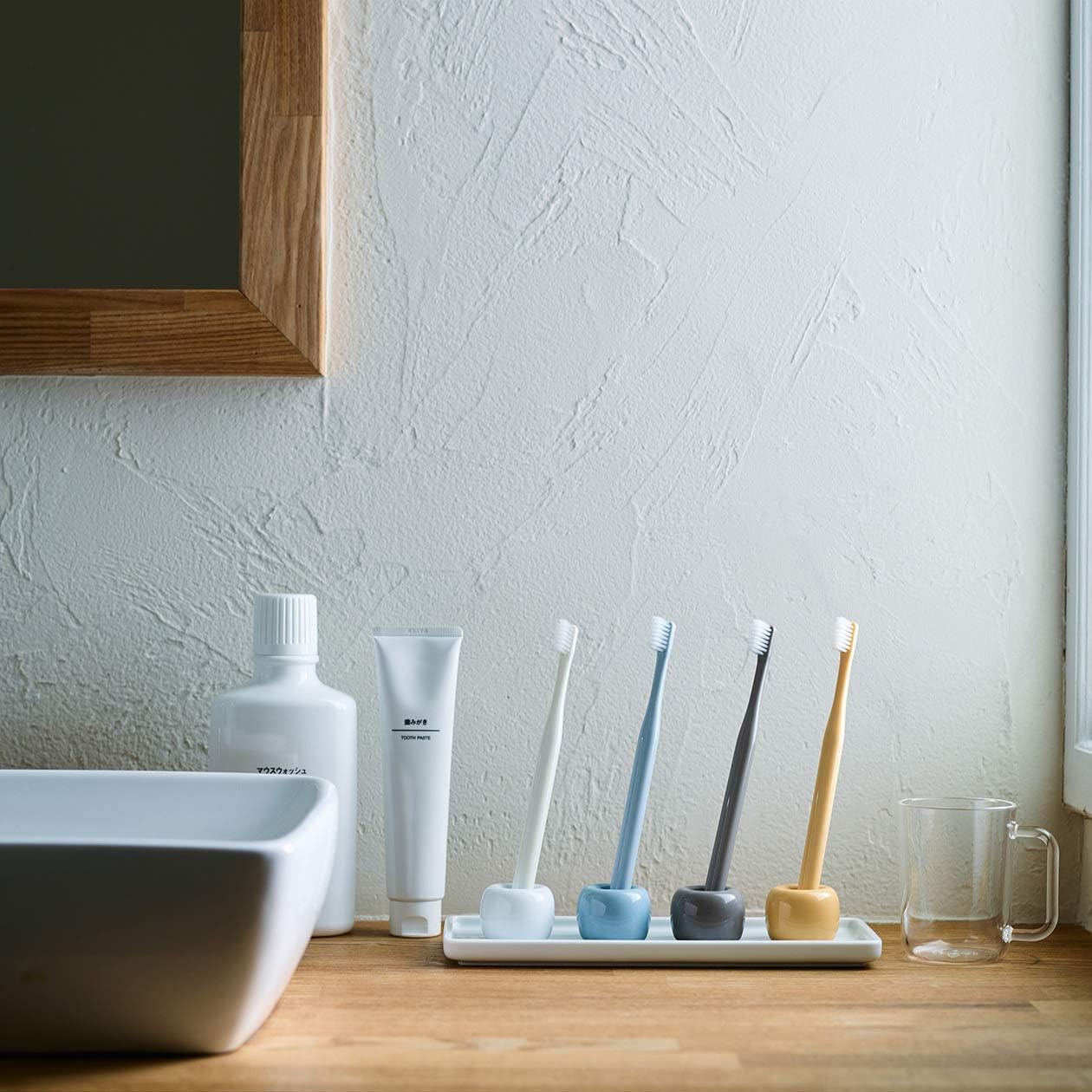 Muji Porcelain Toothbrush Stand