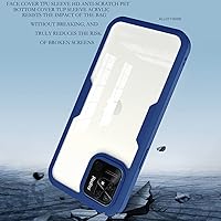 Vista 5 de CCSamll - Funda transparente para Xiaomi Redmi 10C con protector de pantalla integrado, delgada, de cuerpo completo, resistente, suave, TPU