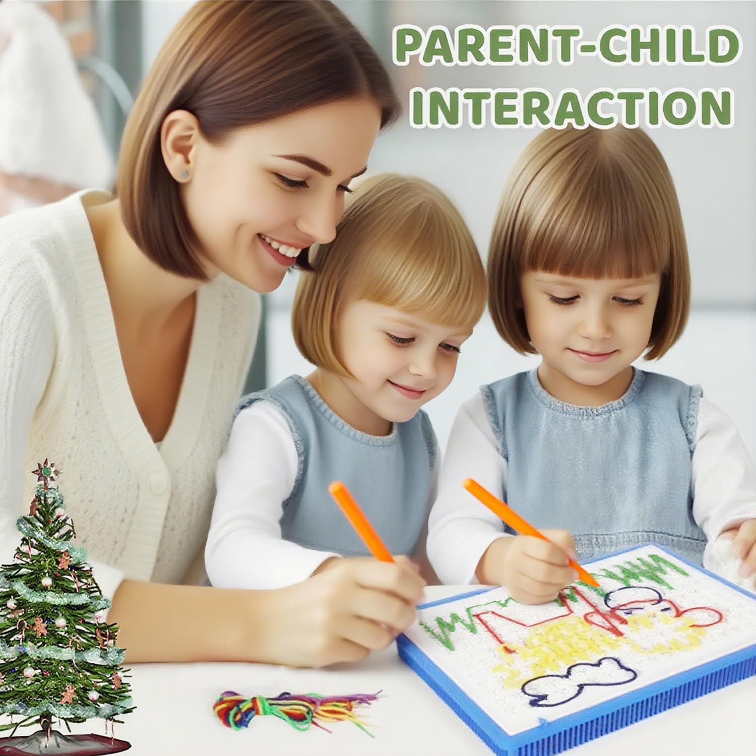 Threading Boards For Children Wooden Threading Toy Set Geometric Shape ...