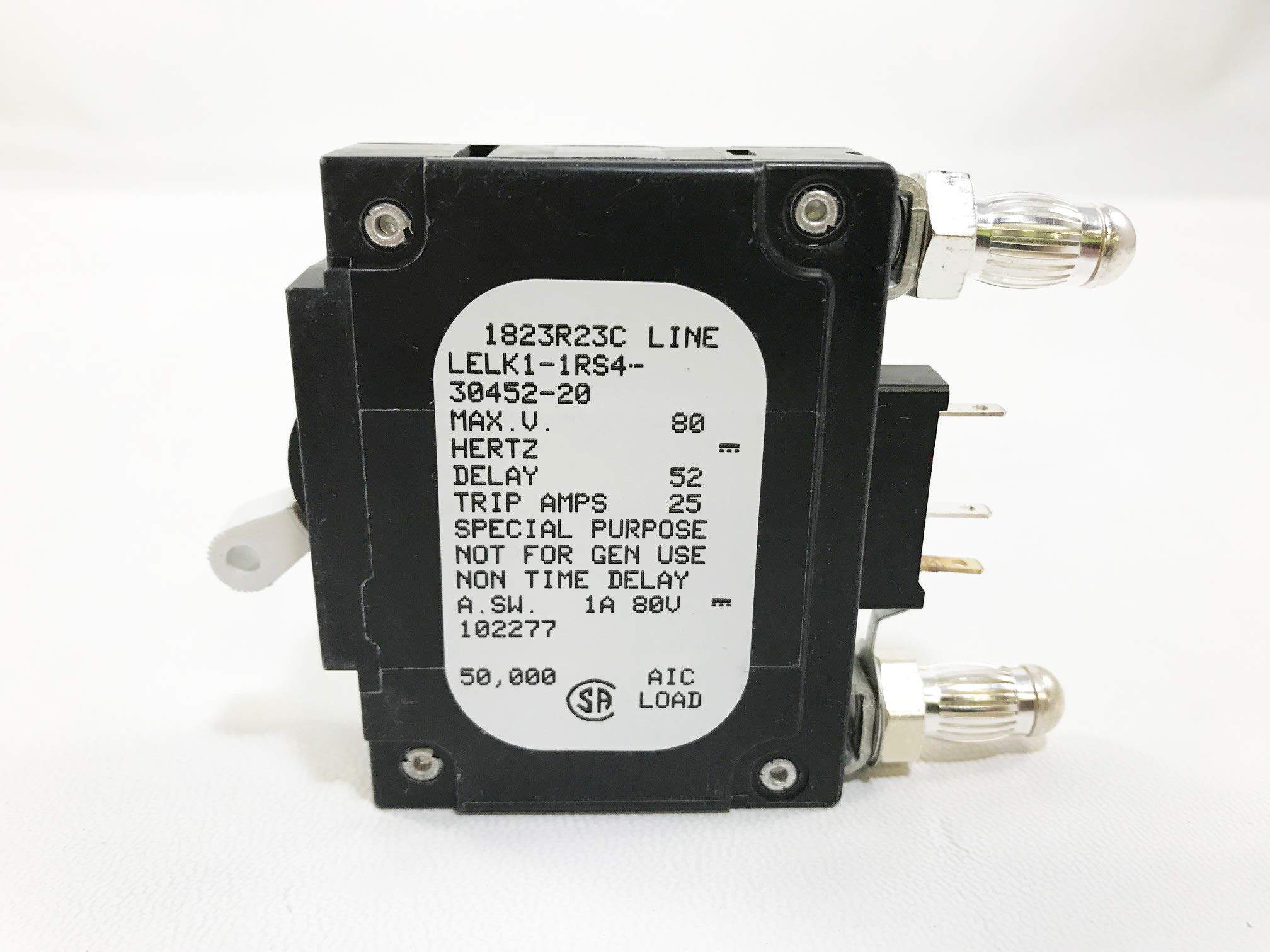 AIRPAX LELK1-1RS4-30452-20 .110 Quick Connect, 1 Handle, 20 AMPS