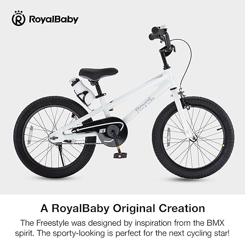 Miniatura 240 de RoyalBaby Kids Bike Freestyle Classic & EZ Balance Pedal Switchable Bicycle, 12 14 16 18 Inch, 3-10 Years Toddler to Big Kids Verde