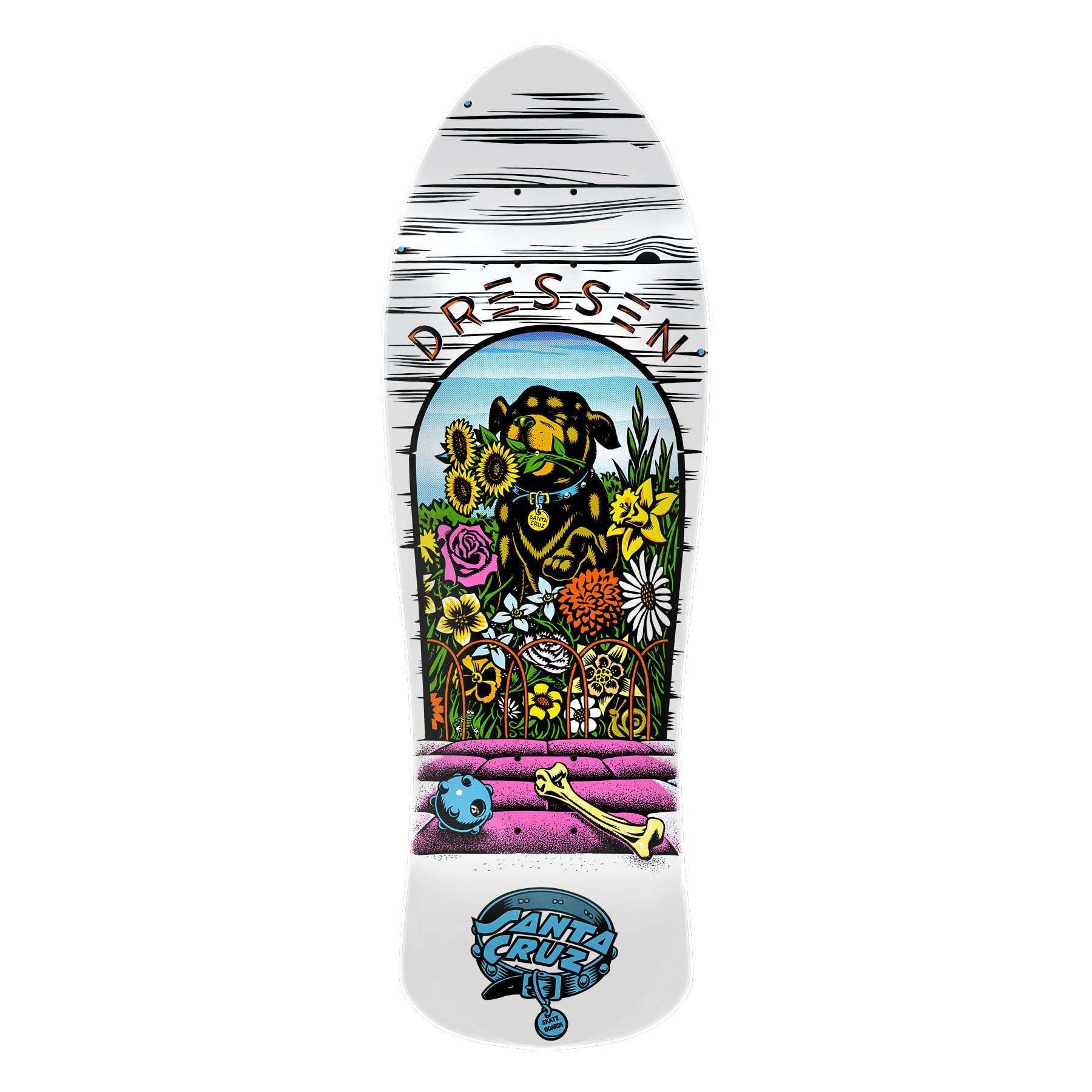 Santa Cruz Dressen Pup Reissue 9.5in x 29.44in Skateboard Decks