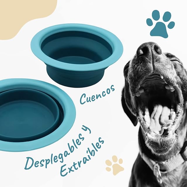 Foto 4 de 8 de EL ÁTICO PETS Comedero Perro Elevado con Bebedero Antisalpicaduras. Comedero Perro Antivoracidad Desmontable…
