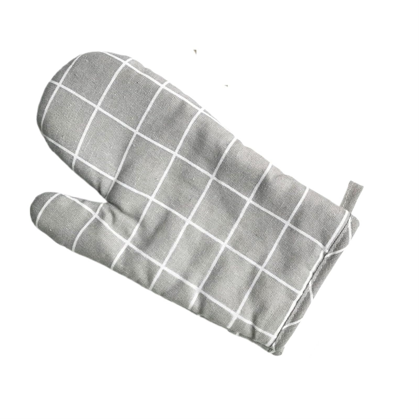 Oven Gloves Oven Gloves Kitchen Potholders Pad Stove Set Mitts Heat Resistant Thermal Anti-heat Take Hot Pot Cooking Insulation for Your Kitchen(Grey)