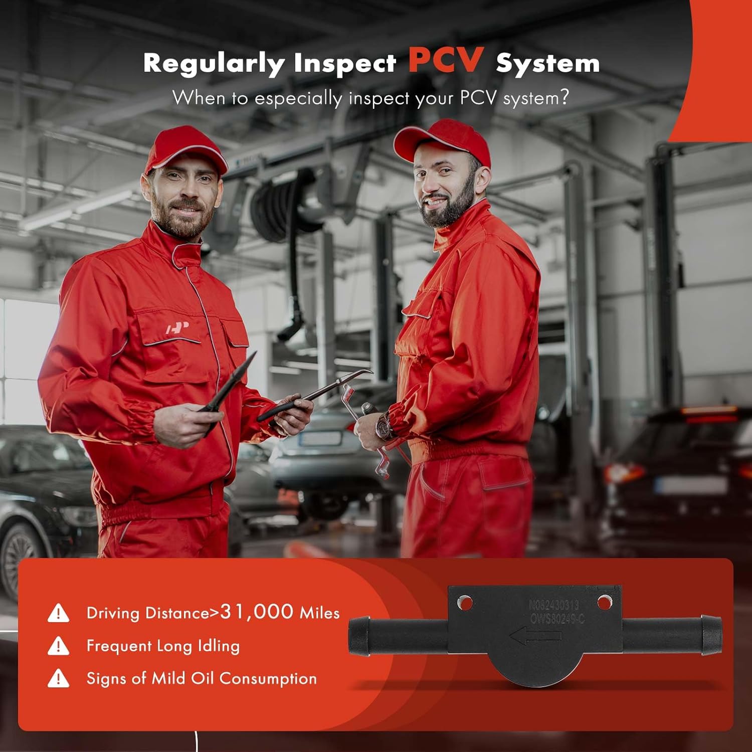 A-Premium Engine Crankcase Vent Valve Oil Separator Compatible with Dodge Sprinter 2500 2003-2004, Sprinter 3500 2003-2004, 2.7L