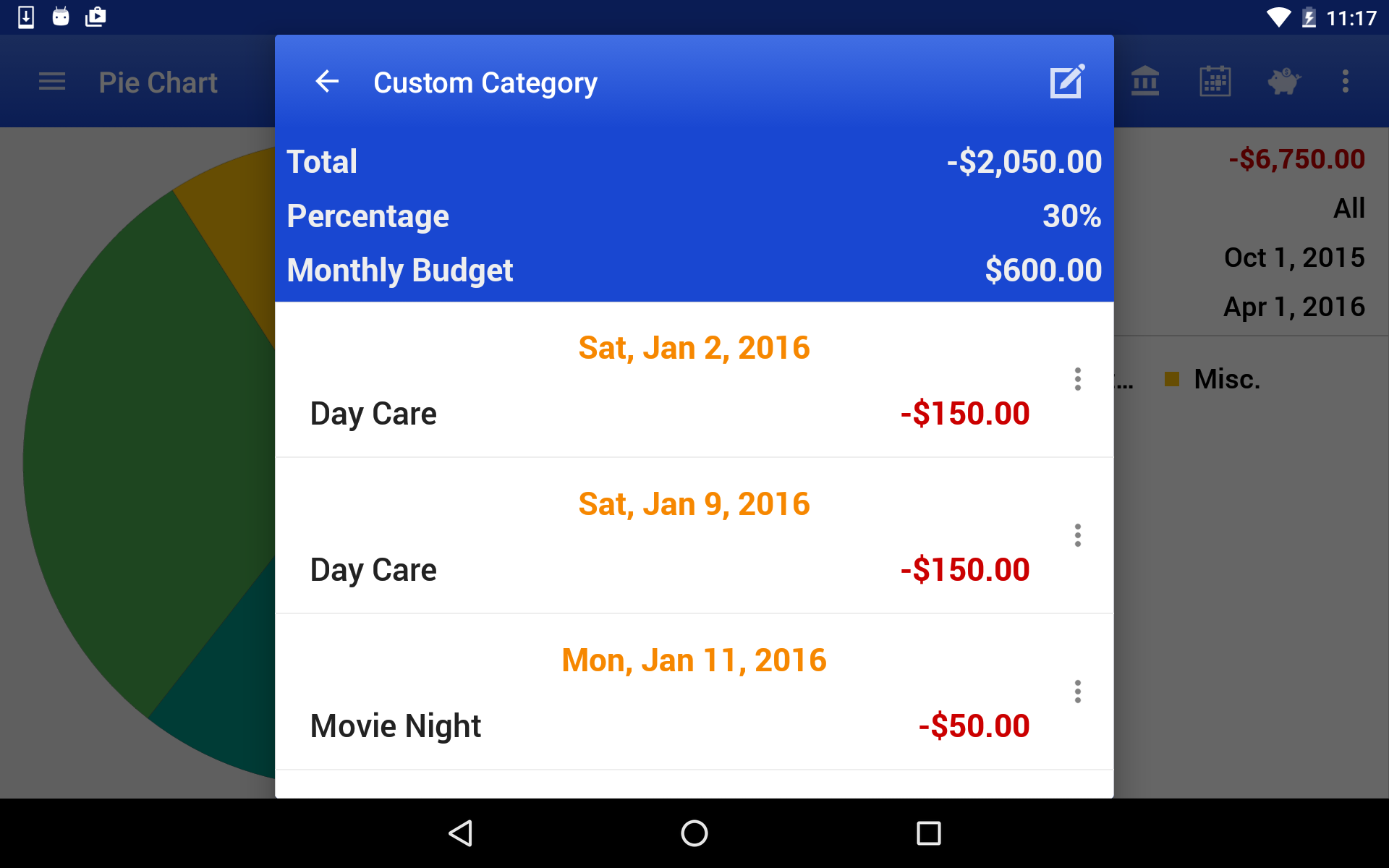 Checkbook App for Android
