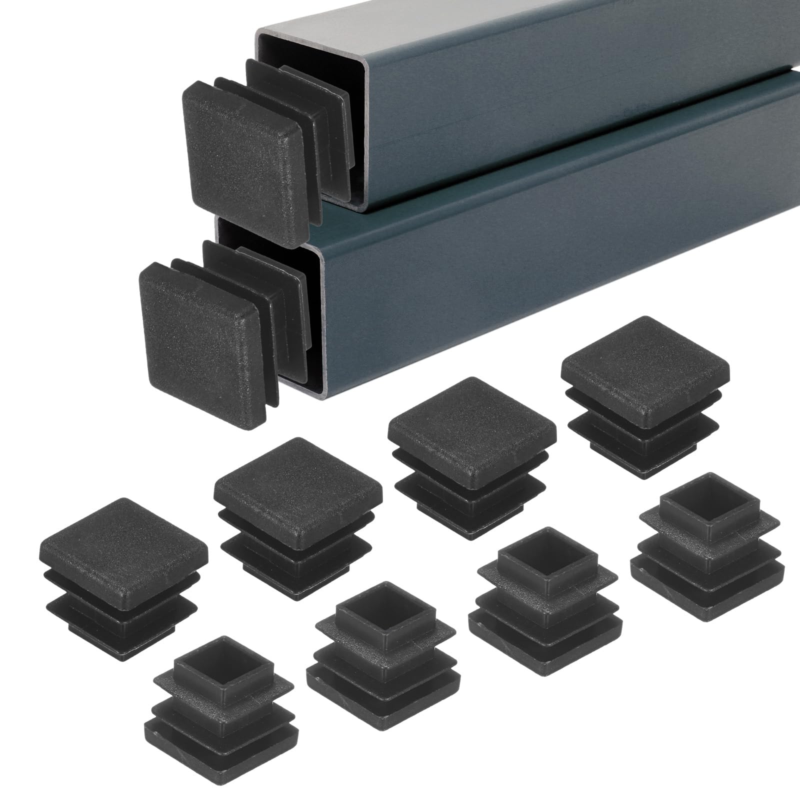 M METERXITY 30-Pack Square Tubing End Caps