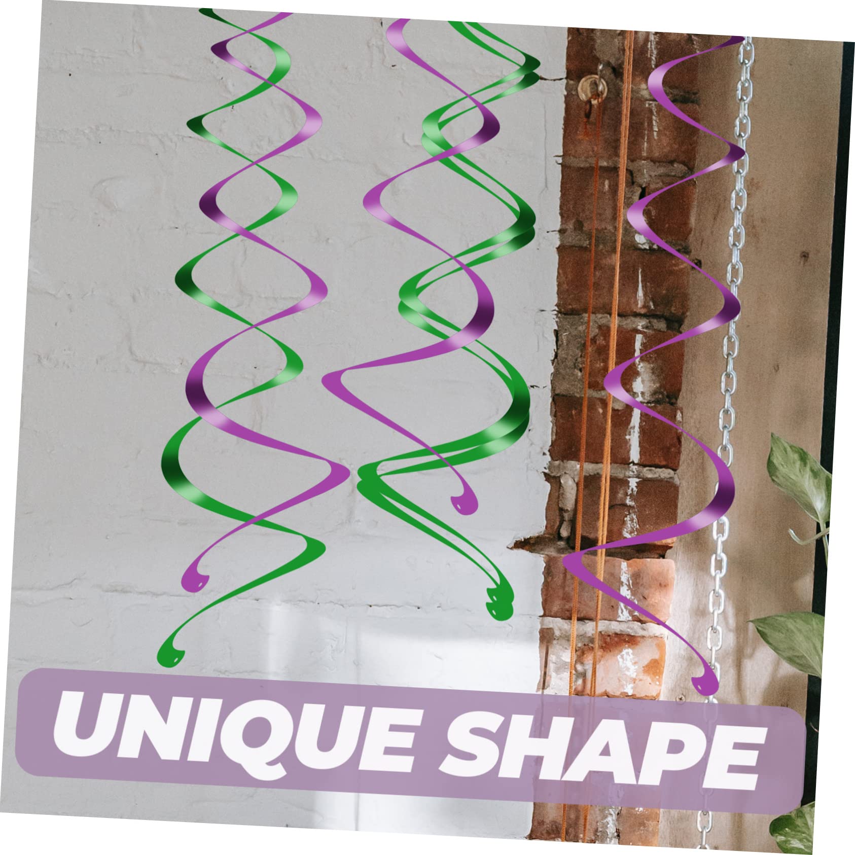 KOMBIUDA 120pezzi Decorazioni Spirale Per Feste Per Compleanni Shower e Matrimoni Design Creativo e Facile Da Usare Colori Misti Per Ogni Occasione