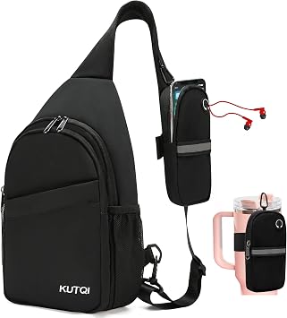 Crossbody Sling Bag for Women Men Multipurpose Sling Backpack Travel Essentials Hiking Shoulder Bag Daypack