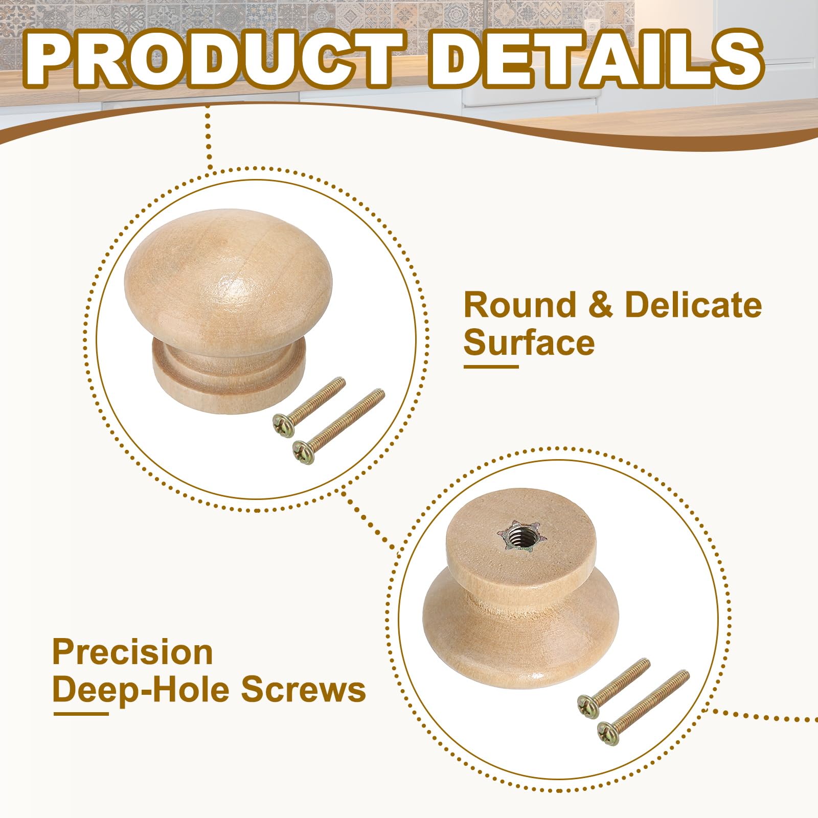 PATIKIL 1-1/8 Inch Knobs - Image 3